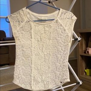White lace top